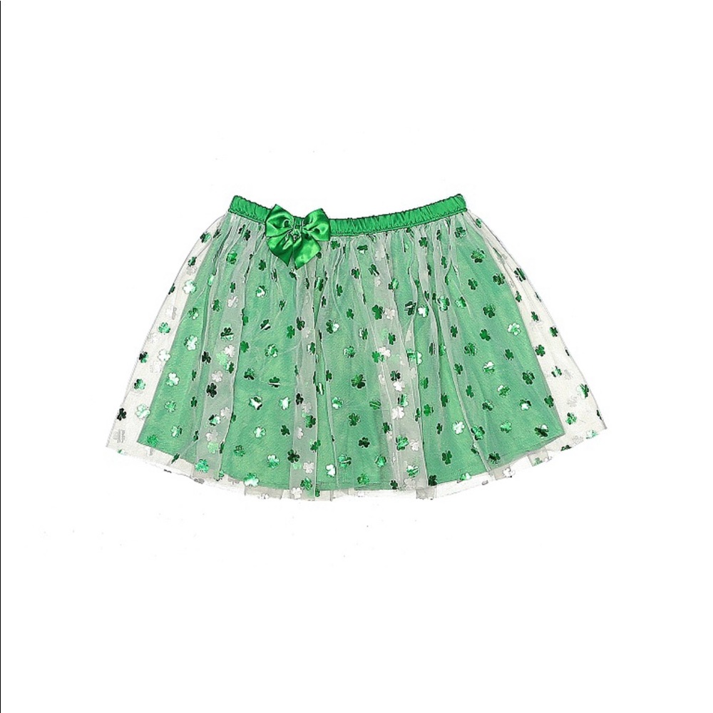 Girls Shamrock Skirt